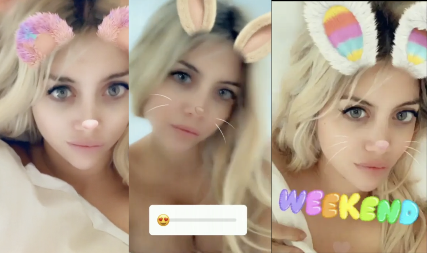 Niente Lingerie Per Wanda Nara Sotto Le Lenzuola La Wags In Versione Coniglietta Sexy Sui