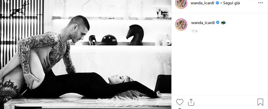 Icardi Completamente Nudo Su Instagram La Passione Con Wanda Nara Scoppia Sul Tavolo Foto 