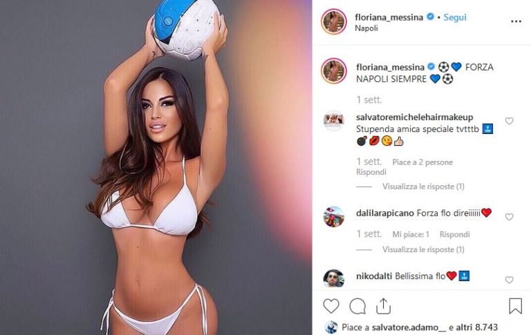 Floriana Messina Una Bellezza Da Champions League Lo Shooting Per Il Napoli Fa Innamorare I