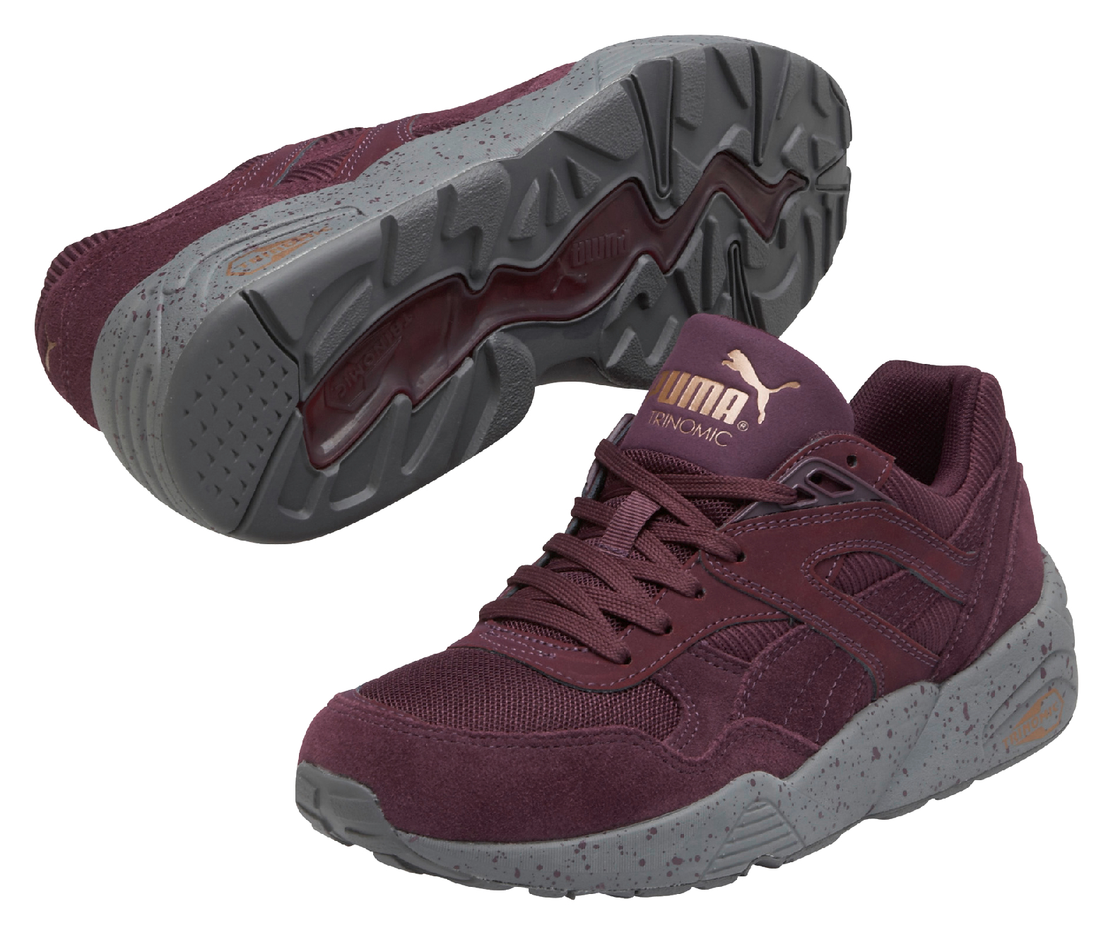 puma trinomic r698 marroni