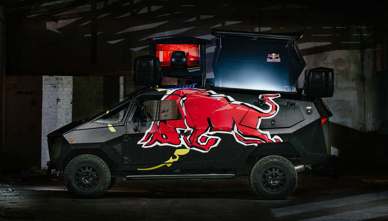 Red Bull DJ truck musica in movimento su base Defender [FOTO]
