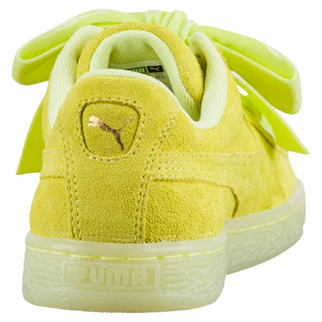 puma suede heart donna giallo