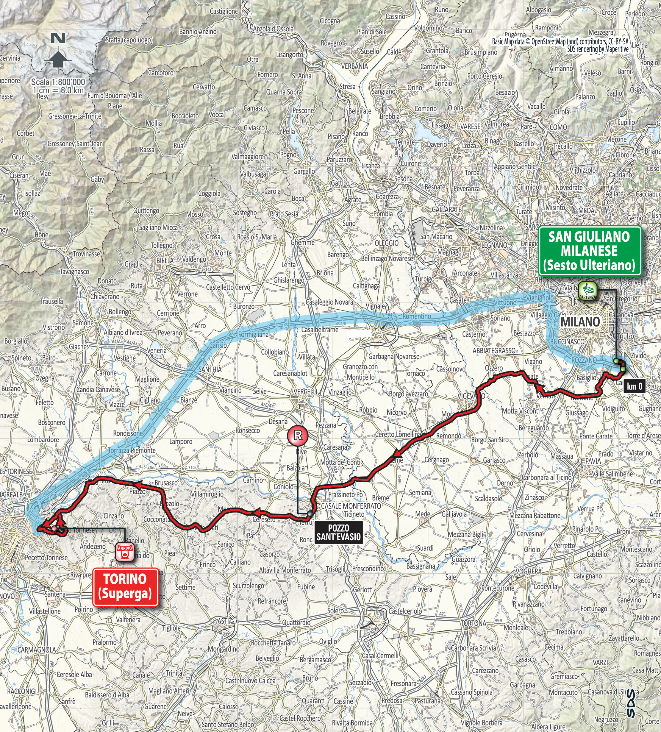 MilanoTorino percorso, altimetria e partecipanti alla più antica