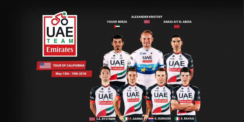 Ciclismo Giro di California, Kristoff leader dell'UAE Team Emirates