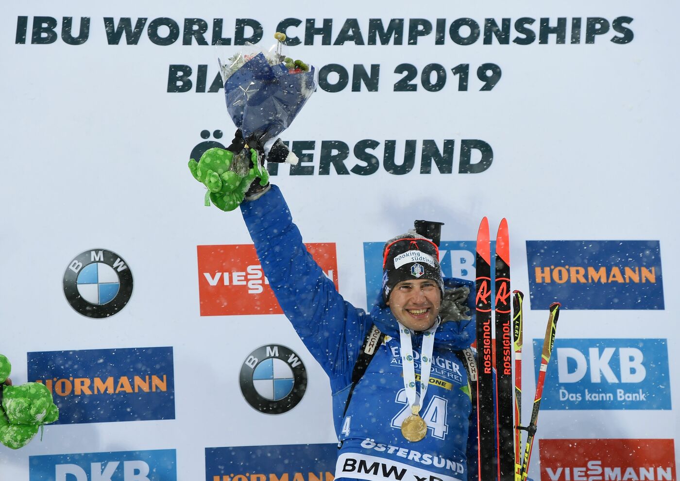 Arriva un altro oro per l'Italia ai Mondiali di biathlon, Windisch