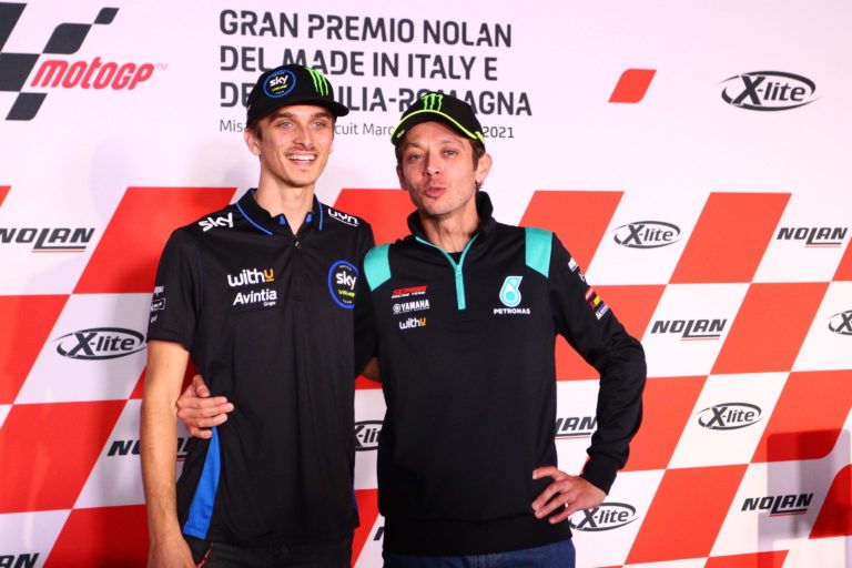 Luca Marini e Valentino Rossi