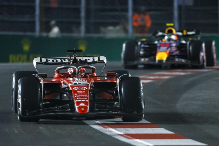 Sorpasso Leclerc-Perez GP Las Vegas